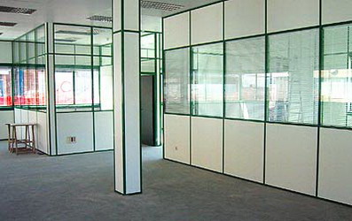 mampara dobl&ntilde;e madera y doble cristal